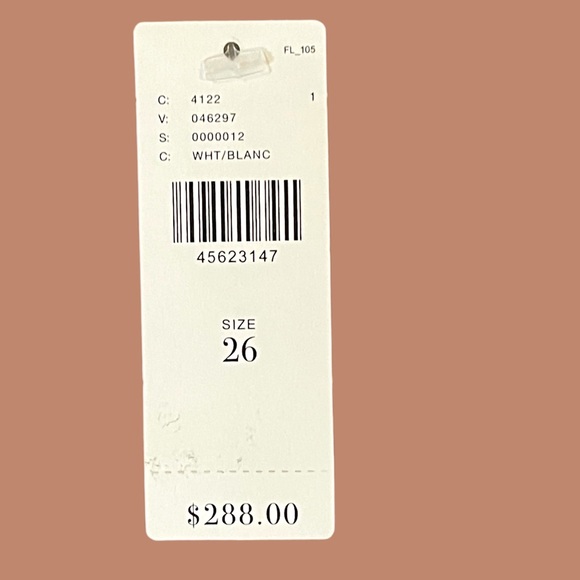 NWT ~ McGuire Valetta Mid-Rise Cropped White Jeans - Picture 9 of 9